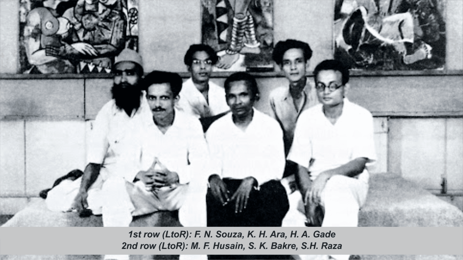 Picture of Six people who are Progressive Artist of Bombay