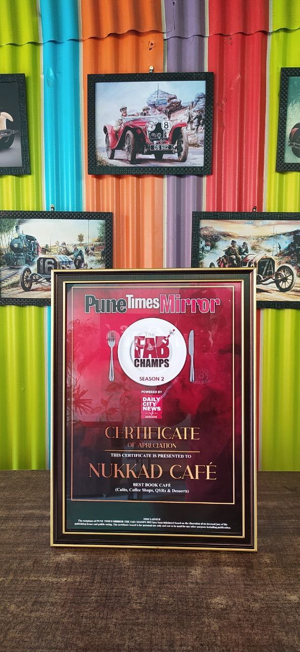 Best Book Cafe Pune 2023 Awards by Pune Times Mirror 